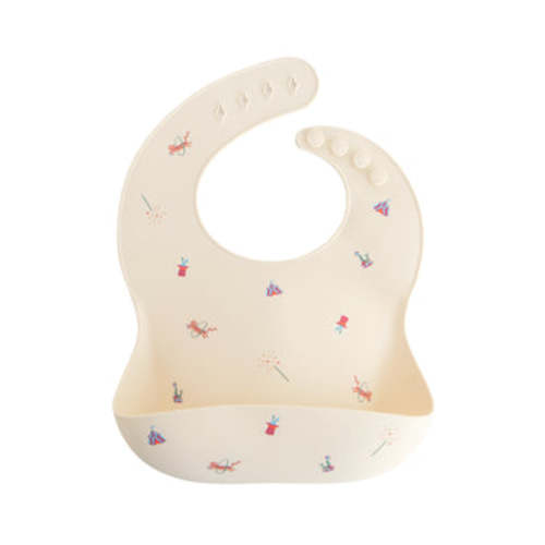 Mushie Silicone Baby Bib Circus