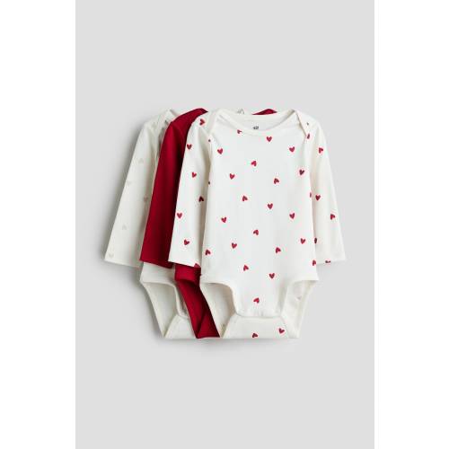 3-PACK PRINTED JERSEY BODYSUITS