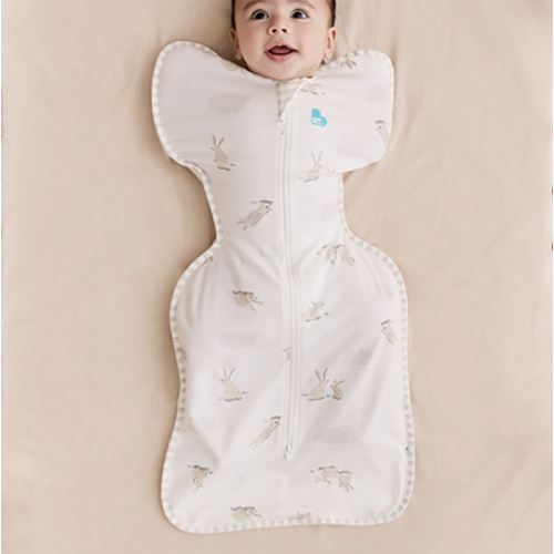 Swaddle Up™ 1.0 TOG Cotton White Cloud Bunnies