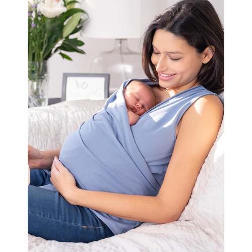 Slate Blue Cotton Skin to Skin Top | Seraphine