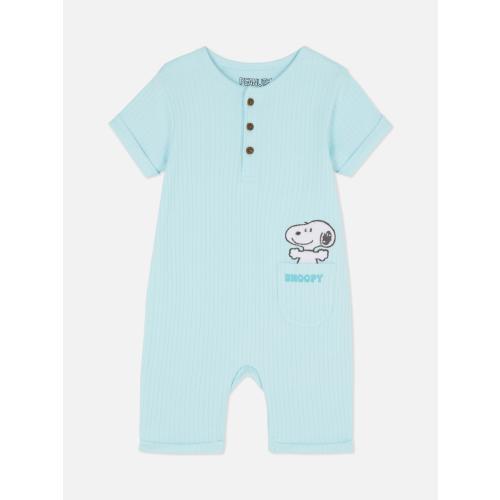 Peanuts Ribbed Snoopy Romper