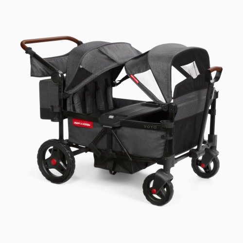 Radio Flyer Voya Quad Stroller Wagon - Dark Grey
