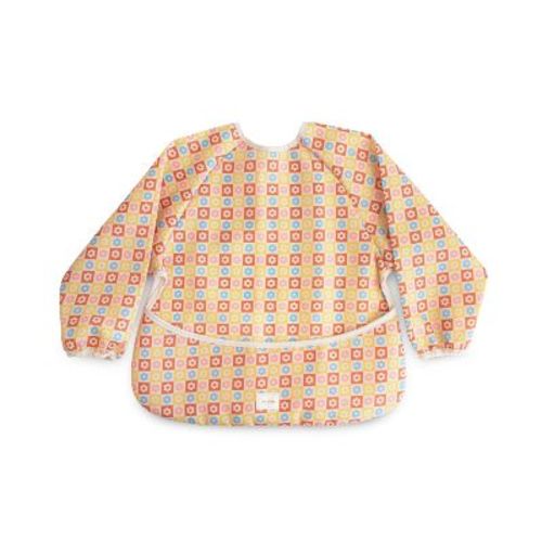 Long Sleeve Bib Happy Flowers Check One Size