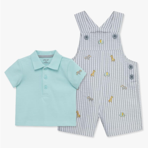 Little Me baby-boys 2-piece Tee Shirt and Shortall Set