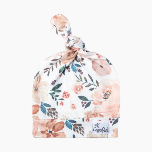 Copper Pearl Printed Top Knot Hat - Autumn