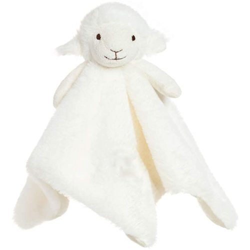 Apricot Lamb Luxury Snuggle Plush White Lamb Sheep Infant Stuffed Animals Security Blanket Nursery Character Blanket(White Lamb, 14 Inches)