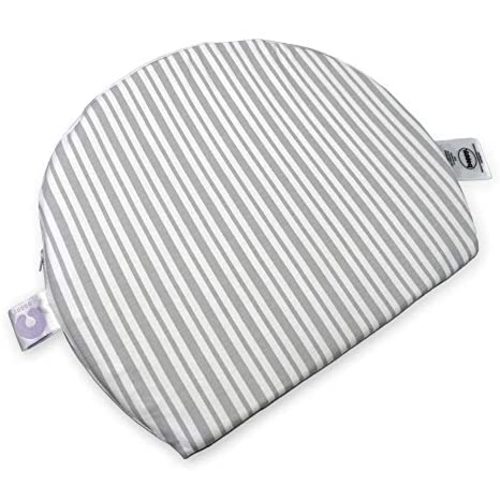 Boppy Pregnancy Wedge Pillow with Removable Jersey Pillow Cover | Gray Modern Stripe | Firm, Compact Support | Prenatal and Postnatal Positioning