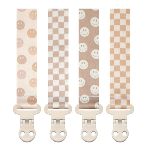 Amazon.com : Stadela Baby Pacifier Clip Holder - Girl or Boy Unisex 4 Pack Gift Set - Retro Checker and Smiley Faces Design : Baby