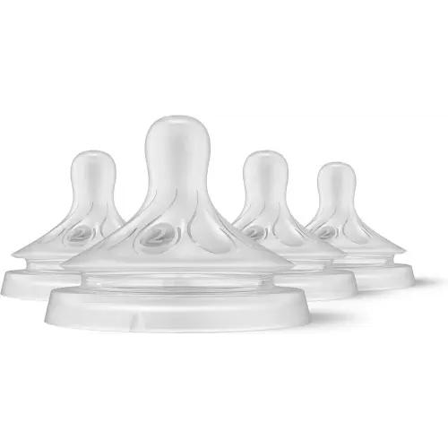 Philips Avent Natural Response Nipple, Slow Flow (Flow 2), 4-Pack, SCY962/04