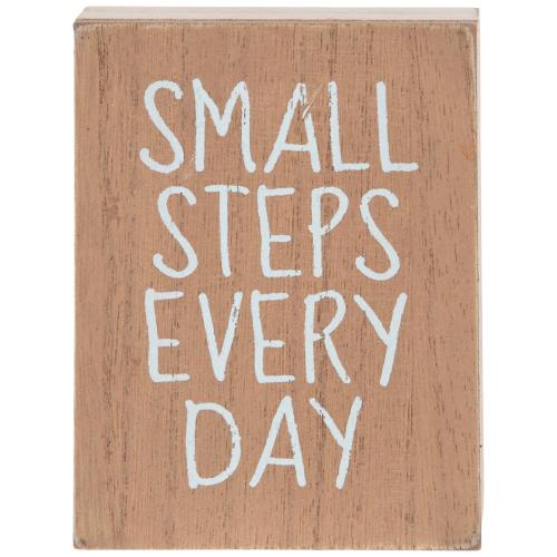 Small Steps Every Day Wood Decor