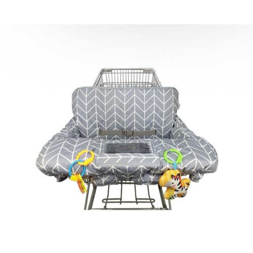 Shopping Cart Cover for Baby ICOPUCA Cotton High Chair Cover, Reversible, Machine Washable for Infant, Toddler, Boy or Girl (Grey Arrow Print)