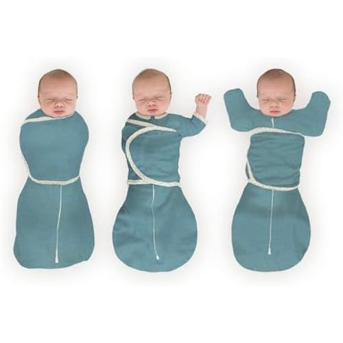 SwaddleDesigns 6-Way Omni Swaddle Sack Arms Up Swaddle for Newborn, More Options to Calm Startle Reflex, Improves Sleep