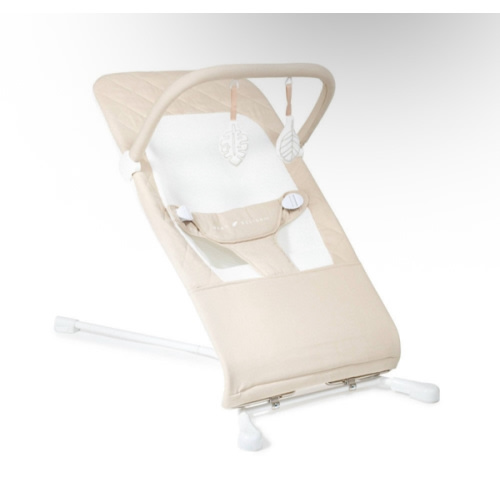 Baby Delight Highland Baby Bouncer | Infant | 0 – 6 Months | 3-Position Recline | Pebble Grey