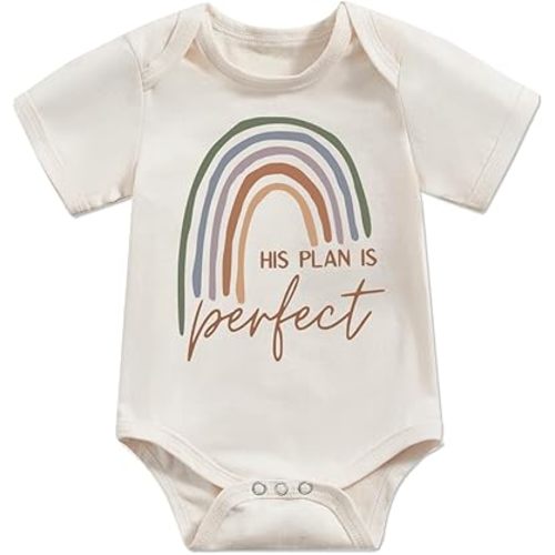 Newborn Infant Baby Boys Girls Funny Letters Print Bodysuit Short Sleeve Romper Pregnancy Announcements
