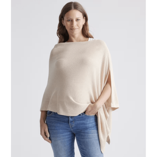 Lightweight Cotton Cashmere Nursing Shawl