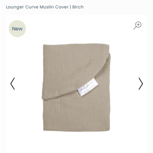 Lounger Curve Muslin Cover | Birch