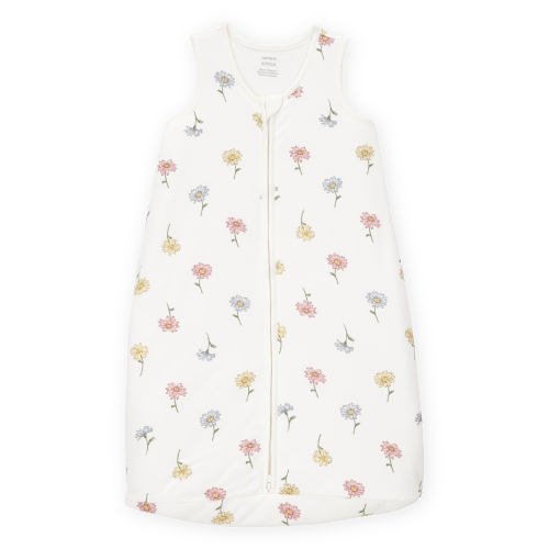 Small Baby 2-Way Zip Floral PurelySoft Wearable Blanket - Ivory - Carter's | Carter's