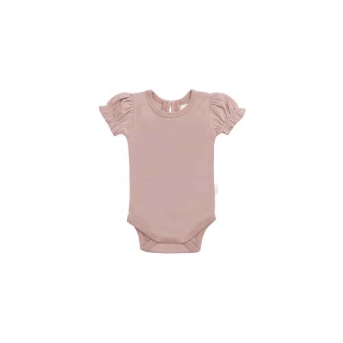 Organic Cotton Elly Bodysuit - Powder Pink