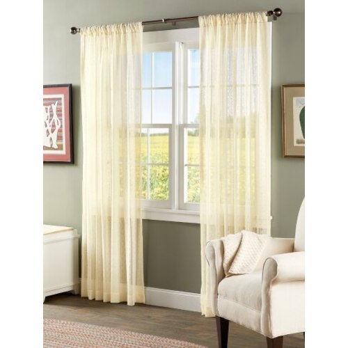 Lacy Medallion Rod Pocket Panel Curtains