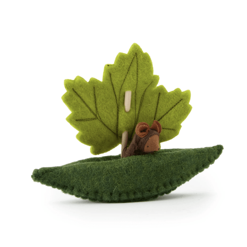 Fairyshadow Felt Leaf Boat and Mouse Set | Acorn Toy Shop