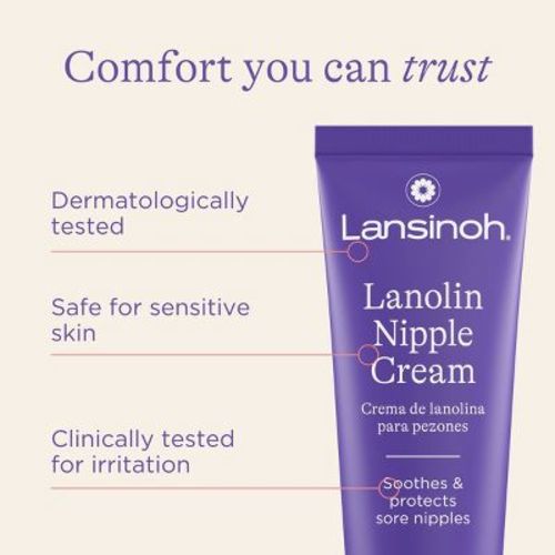 Lansinoh Lanolin Nipple Cream for Breastfeeding Essentials - 1.41oz