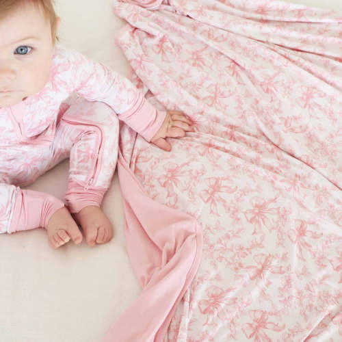 Fancy Frills Double Sided Bamboo Blanket