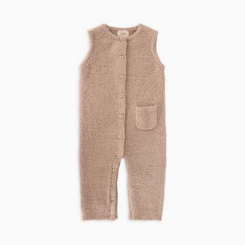 7AM Enfant Sleeveless Romper - Pecan, 9-12 M