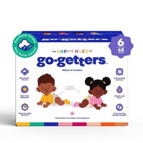 Happy Hues Go-getters Disposable Diapers - Size 4 - 84ct