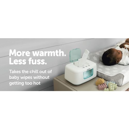 TinyBums Baby Wipe Warmer & Dispenser with LED Changing Light & On/Off Switch - Jool Baby - Aqua