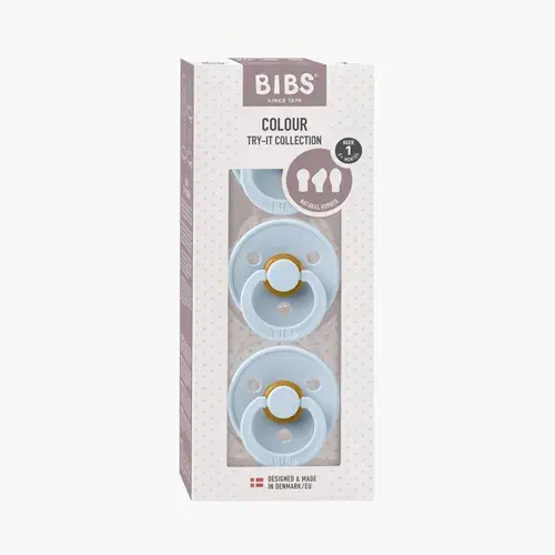 Bibs Try-It Pacifier Baby Blue 3 Pack | Baby Bunting AU