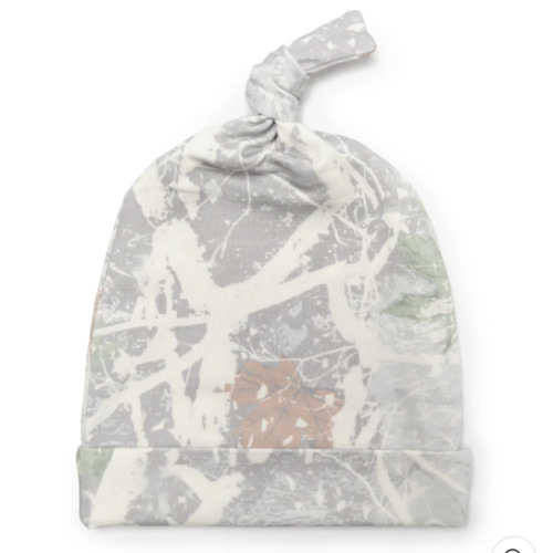 Snow Camo Knotted Beanie