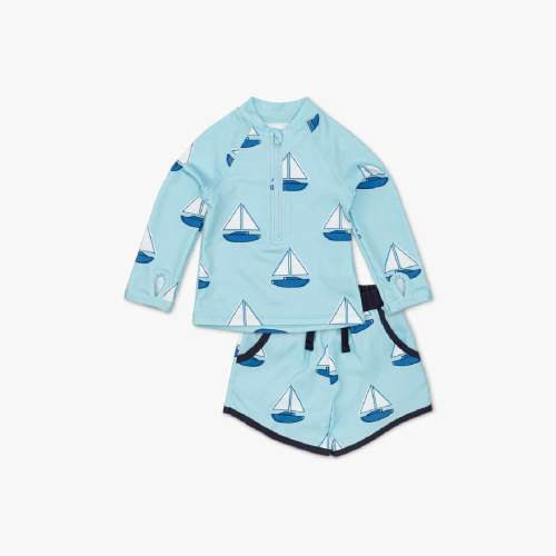 Monica + Andy - Rashguard Top Swim Trunks Bundle