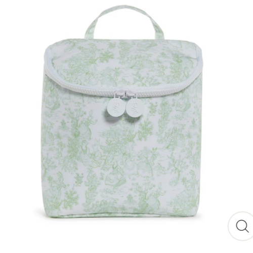 Take Away Bottle Bag - Bunny Toile Green