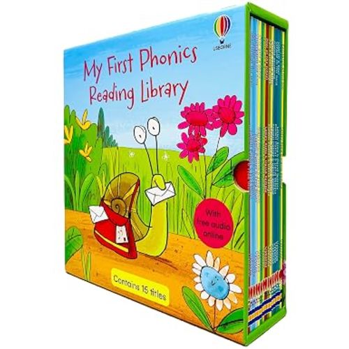 Usborne My First Phonics Reading Library 15 Books Collection Box Set