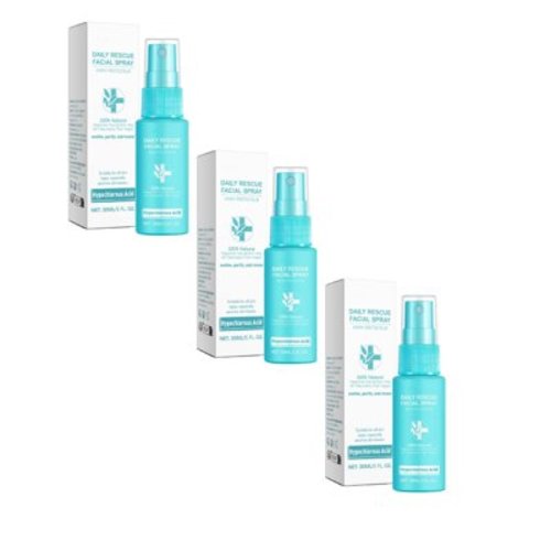 3 Pcs Hypochlorous Acid Spray, Multi Purpose Topical Body & Facial Mist, Support Against Irritation & Redness Relief, Dry Skin & Acne Treatment, Active Skin Repair First Aid Healing Skin Spray