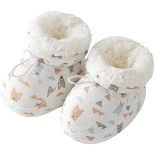 Warm Fur Baby Booties, 2025 New Cozy Fleece Baby Boots, Winter Infant Anti-Slip Soft Sole Sock Shoes