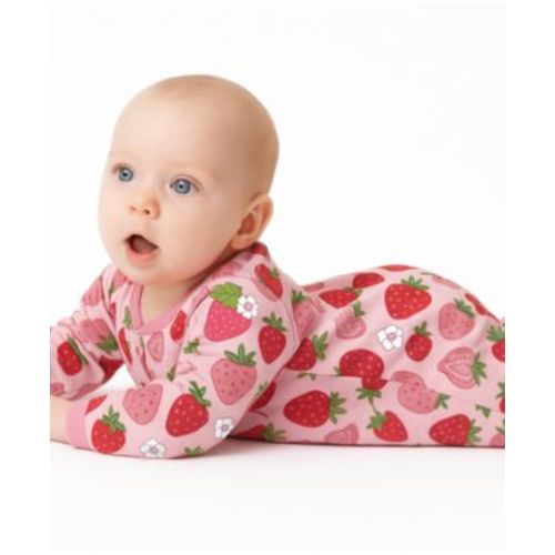 Baby Girls Scout 2-Way Zip Footed Sleep and Play Coveralls