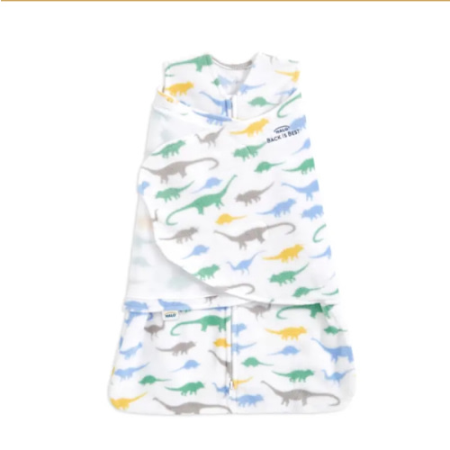 Dino Micro-Fleece Baby Swaddle | HALO