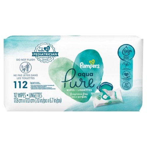 Pampers Aqua Pure Sensitive Baby Wipes (select Count)