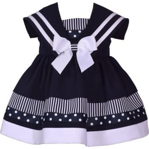 Sailor Collar Nautical Party Dress