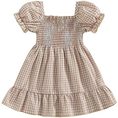 MERSARIPHY Toddler Baby Girl Dress Cotton Linen Baby Dress Sleeveless Sundress Girls Summer Clothes