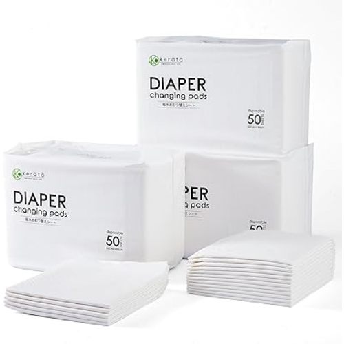 Disposable Changing Pads for Baby, 150 Pack Disposable Changing Pad Liners, Waterproof Disposable Underpads, Ultra Absorbent Super Soft Breathable Diaper Changing Mat 13 x 18 in