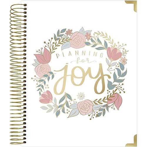 bloom daily planners New Pregnancy and Baby's First Year Calendar Planner & Keepsake Journal with Stickers - Hardcover Scrapbook Memory Book Organizer - Undated - 8” x 10" - Green & Pink