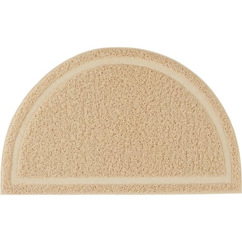 FRISCO Half Moon Cat Litter Mat, Beige - Chewy.com
