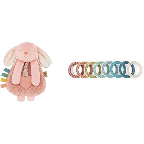 Itzy Ritzy Lovey Including Teether & Linking Ring Set; Set of 8 Braided