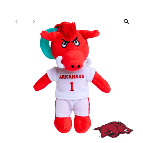 University of Arkansas Big Red Mascot Gamezies Pacifier