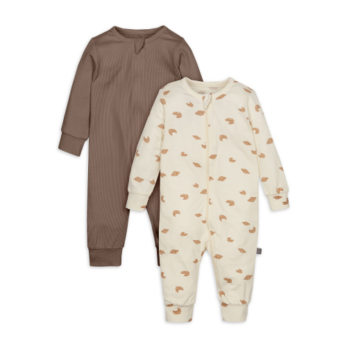 Modern Moments by Gerber Baby Unisex Super Soft Coveralls, 2-Pack, Sizes Newborn - 12 Months