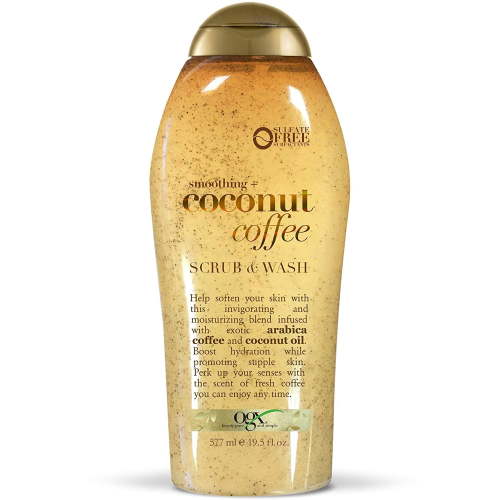 OGX Soothing Coconut and Coffee Scrub / Wash, 19.5 oz