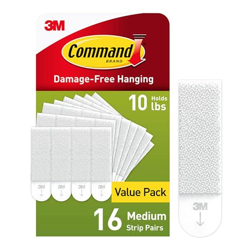 Command 10 LB White Picture Hanging Strips, 14 pairs