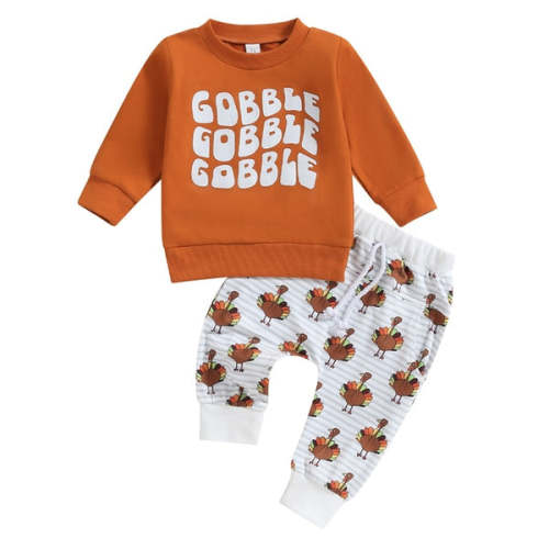 GOBBLE GOBBLE GOBBLE Turkey Outfit - Hazel & Bo
